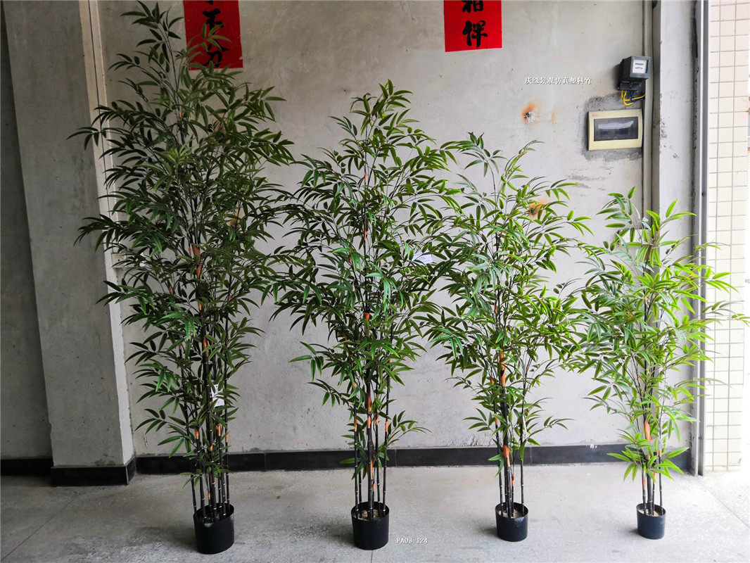 仿真紫竹塑料仿真竹子假竹子假树盆景客厅装饰酒店紫竹林落地装饰