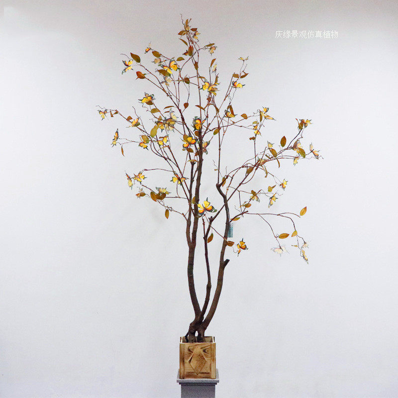 仿真蝴蝶树加卜树室内外商场公园咖啡厅书店餐厅橱窗景观摆件装饰