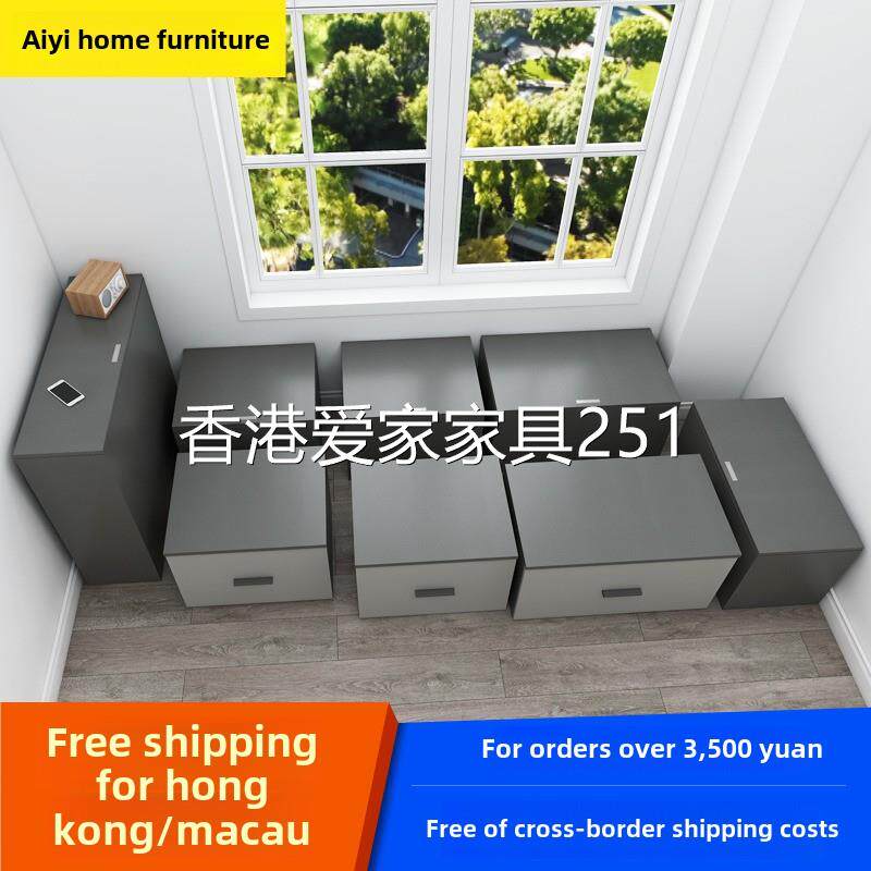 香港包邮包安装榻榻米定做魔方储物床订造床阳台地台床定制床边柜