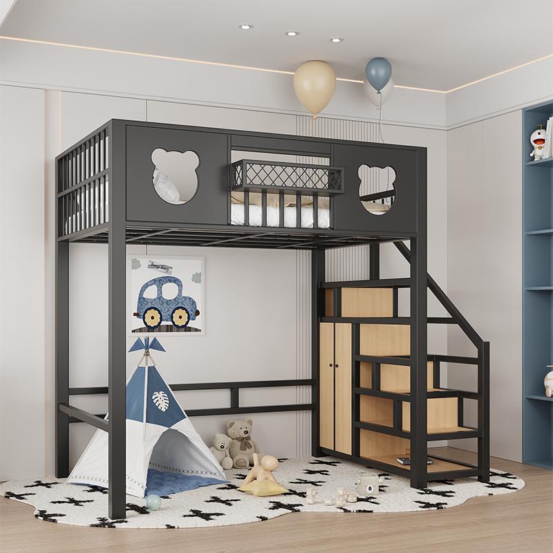 香港包邮北欧铁艺高架床