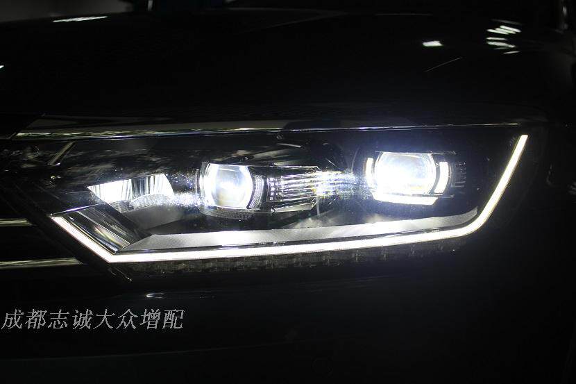 大众蔚揽 新迈腾B8L 升级改装原厂尊贵 旗舰大灯 LED随动矩阵大灯