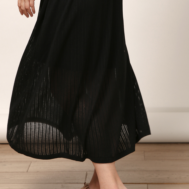 APCSHOP长裙A字裙镂空半身裙