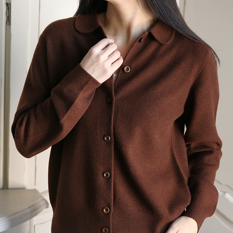 APCSHOP长袖翻领羊绒衫套装