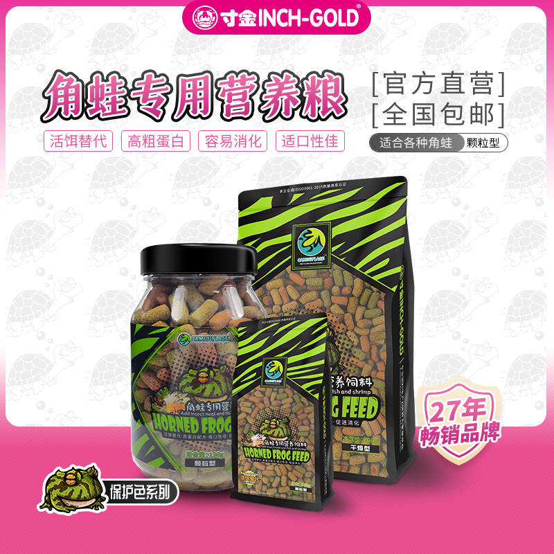 寸金角蛙干净高营养天然材料