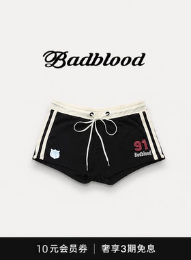 【现货】badblood bcac系列运动短裤女美式复古热裤小众休闲裤子