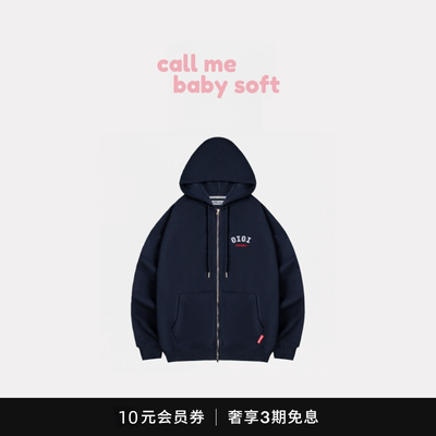 ●callmebabysoft韩国oioi朴彩英同款卫衣拉链开衫连帽外套宽松女