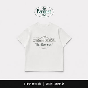 【现货】韩国小众潮牌TheBarnnet八奶小房子短袖复古简约圆领T恤