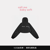 外套夹克 callmebabysoft韩国小众潮牌连帽短冲锋衣宽松拉链开衫