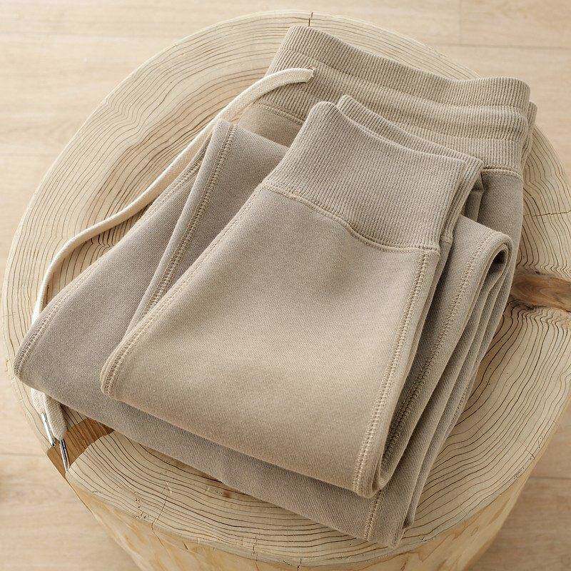 MAROLIO~出口日本！人手一条！380g重磅卫裤男宽松休闲束脚运动裤