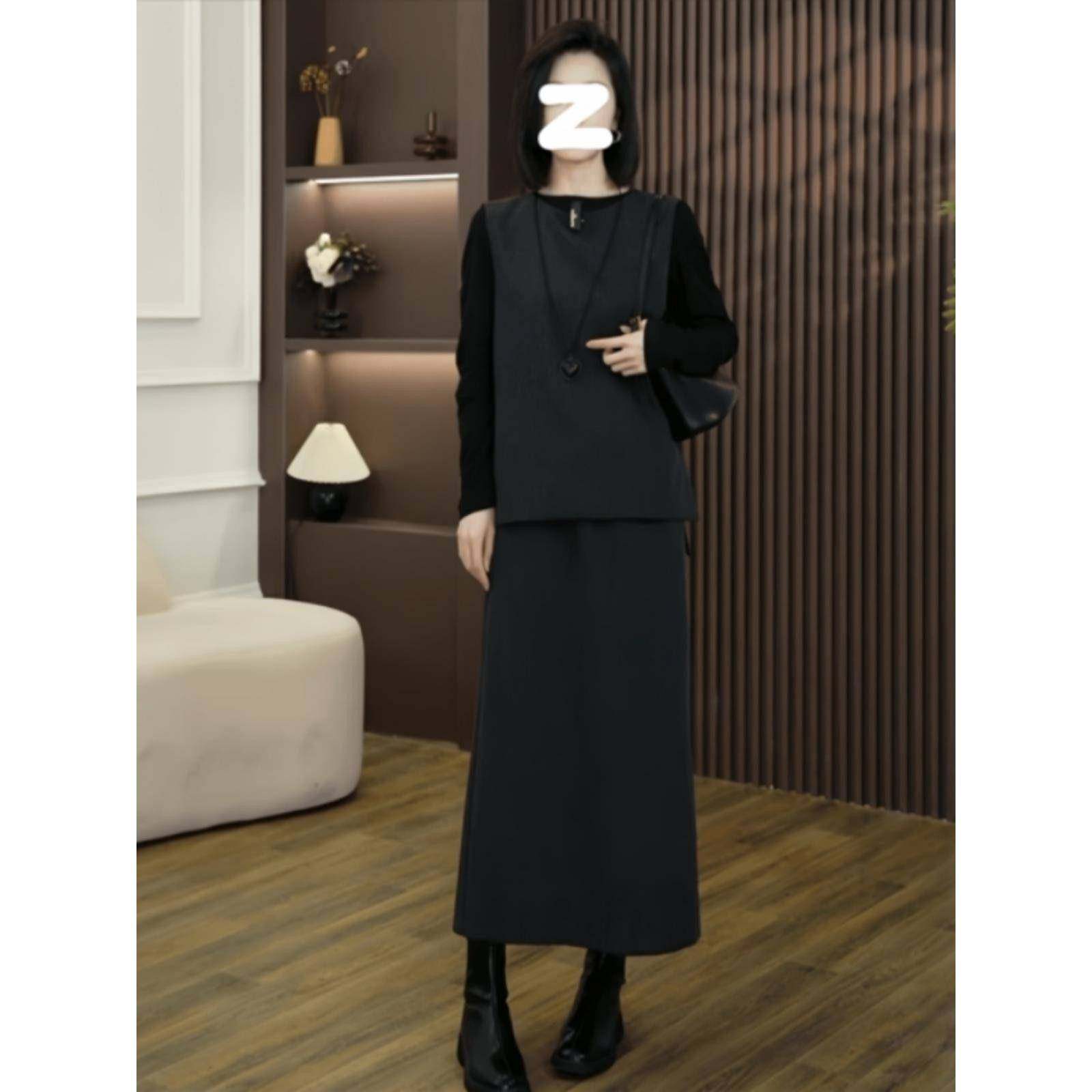 香港马甲显瘦半身裙三件套2025大码胖MM时尚气质高级感穿搭套装女,女装/女士精品,大码套装,淘宝优惠券,粉丝福利购,淘宝优惠卷