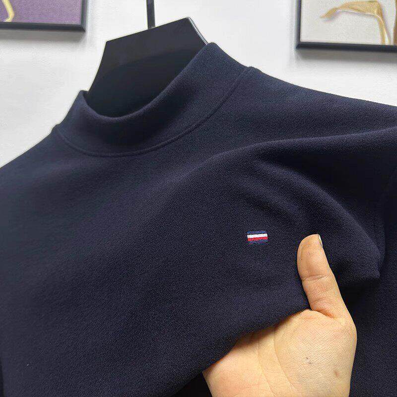 男人不想被叫大叔？试试这款！专柜高端磨毛半高领双面德绒厚保暖