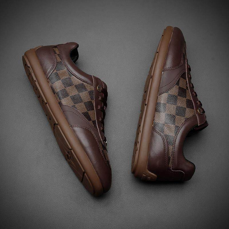 潮流百搭透气软底鞋一脚蹬男鞋冬季新款德训鞋时尚真皮休闲皮鞋子,流行男鞋,休闲皮鞋,淘宝优惠券,粉丝福利购,淘宝优惠卷