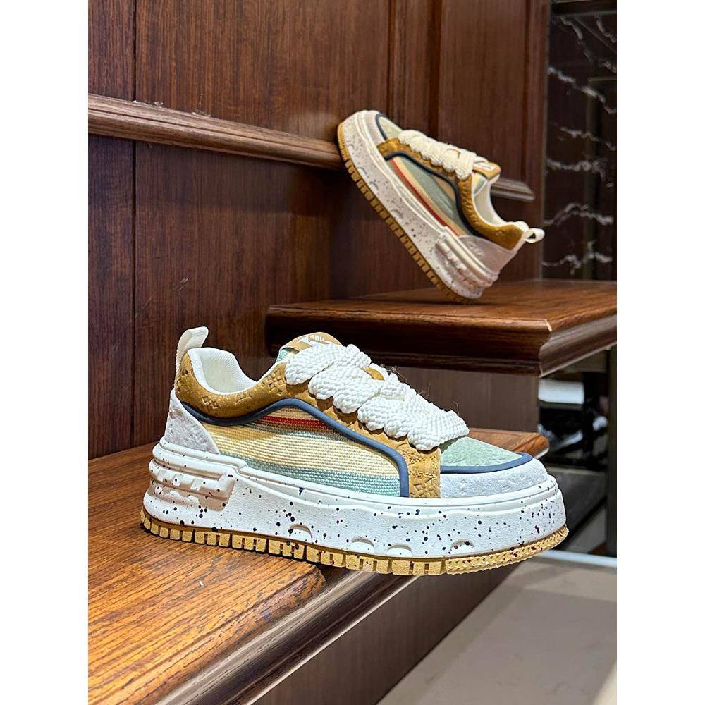 时尚品牌运动鞋男鞋2025新款Trbottomyy时尚软底舒适爸爸鞋休闲运