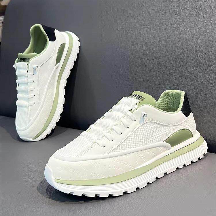 潮牌2026春季新款时尚轻便透气网面休闲鞋男生轻便软底舒适运动鞋