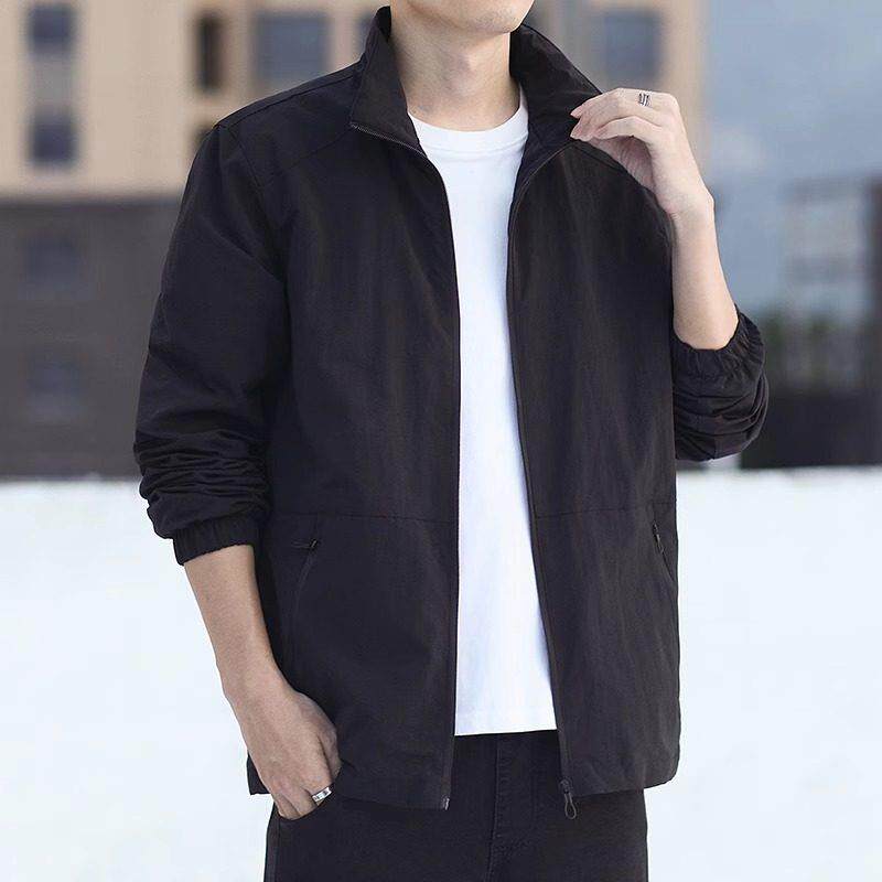 STIFER GENNE休闲夹克男春秋季韩版薄款立领宽松2026新款男士外套