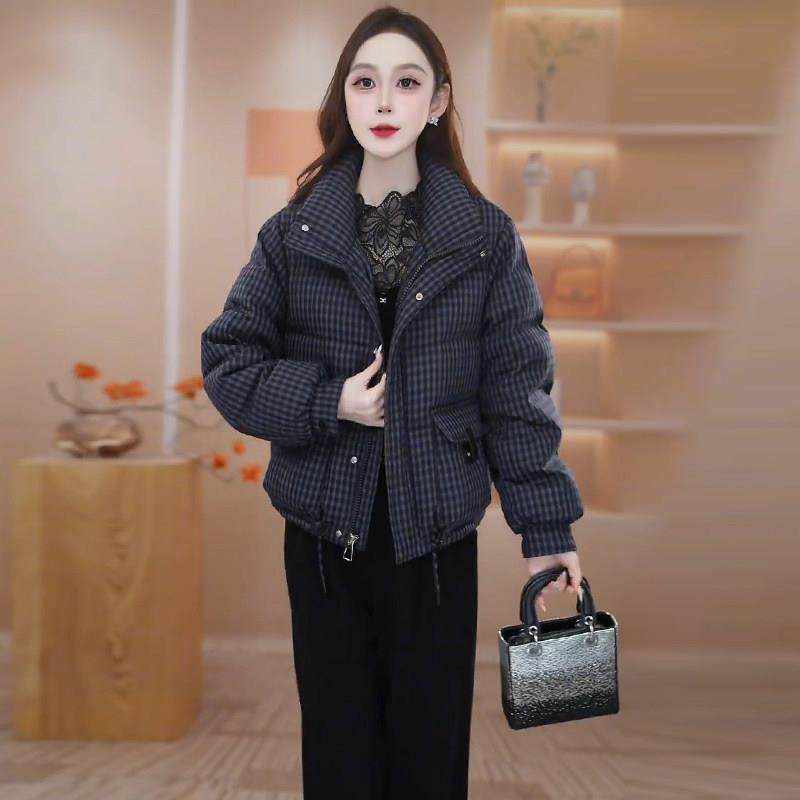 香港代购格子羽绒棉服女冬季新款显瘦加厚保暖短款棉袄棉衣外套潮,女装/女士精品,短外套,淘宝优惠券,粉丝福利购,淘宝优惠卷