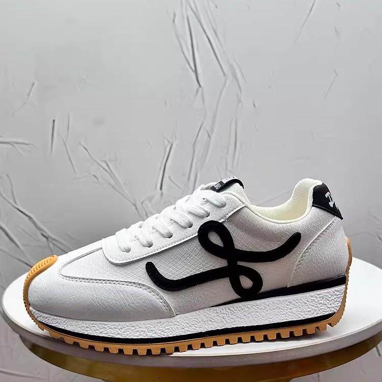 欧洲站男鞋2025秋冬新款皮面软底舒适阿甘鞋小众个性百搭运动鞋潮