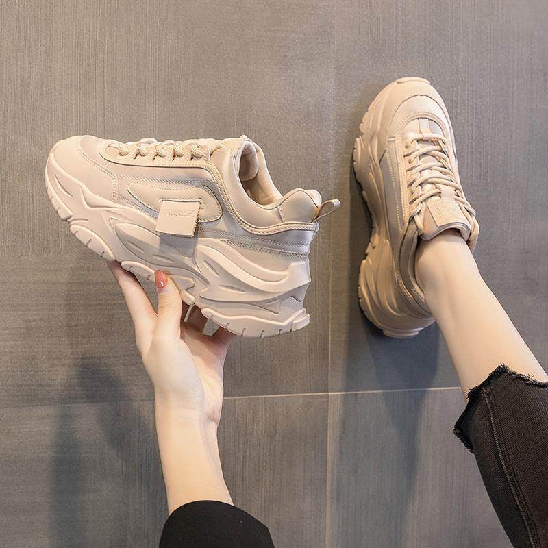 今年流行鞋子2025新款夏款ins潮百搭休闲爆款老爹鞋女款厚底