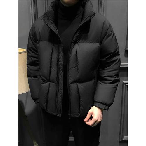 MAROLIO冬季90鸭绒加厚羽绒服秋冬2025新款立领爆款外套高端商务