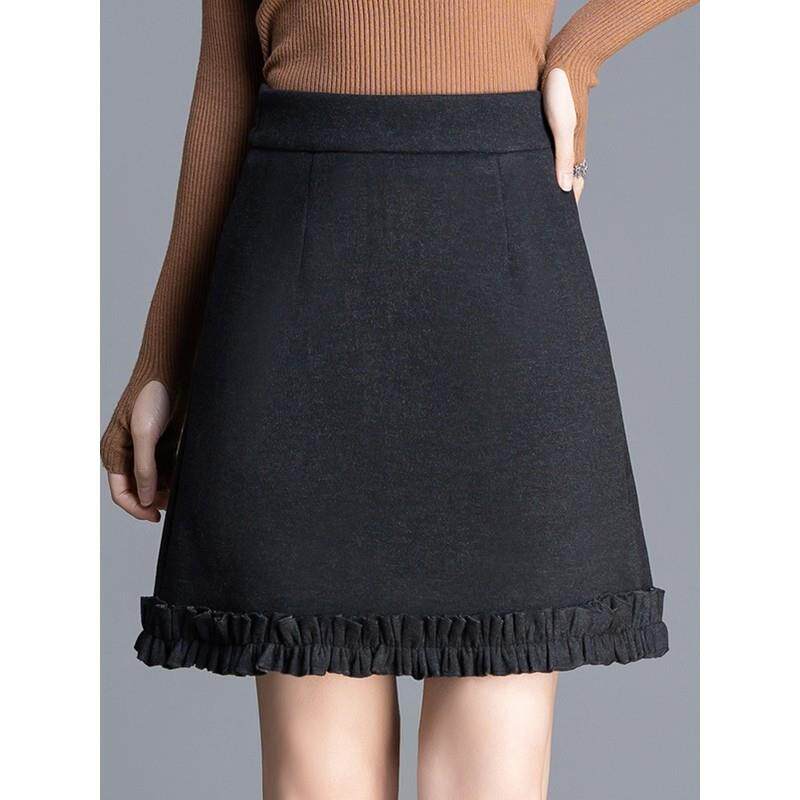 小个子加厚半身裙女秋冬2025新款爆款显瘦气质时尚A字超好看短裙