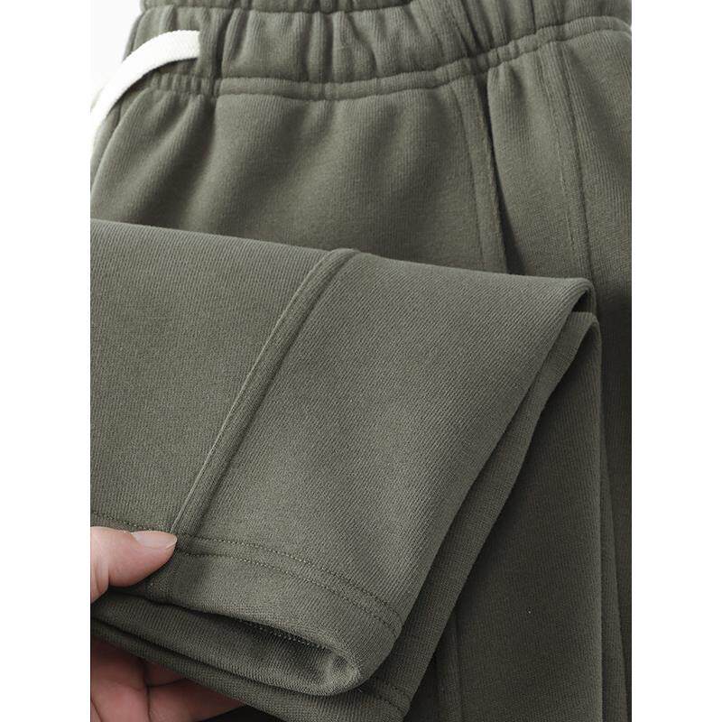 Mostarsea~重磅美式弯刀卫裤男款秋冬直筒休闲裤冬季加绒运动裤子