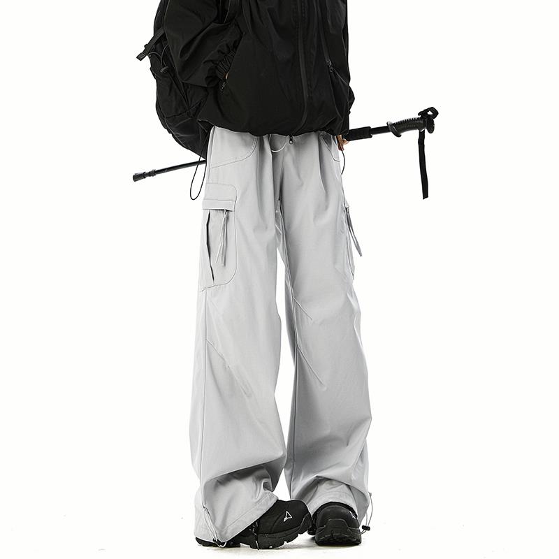 it neith BIAS潮牌户外机能冲锋裤男秋季宽松三防防水伞兵工装裤