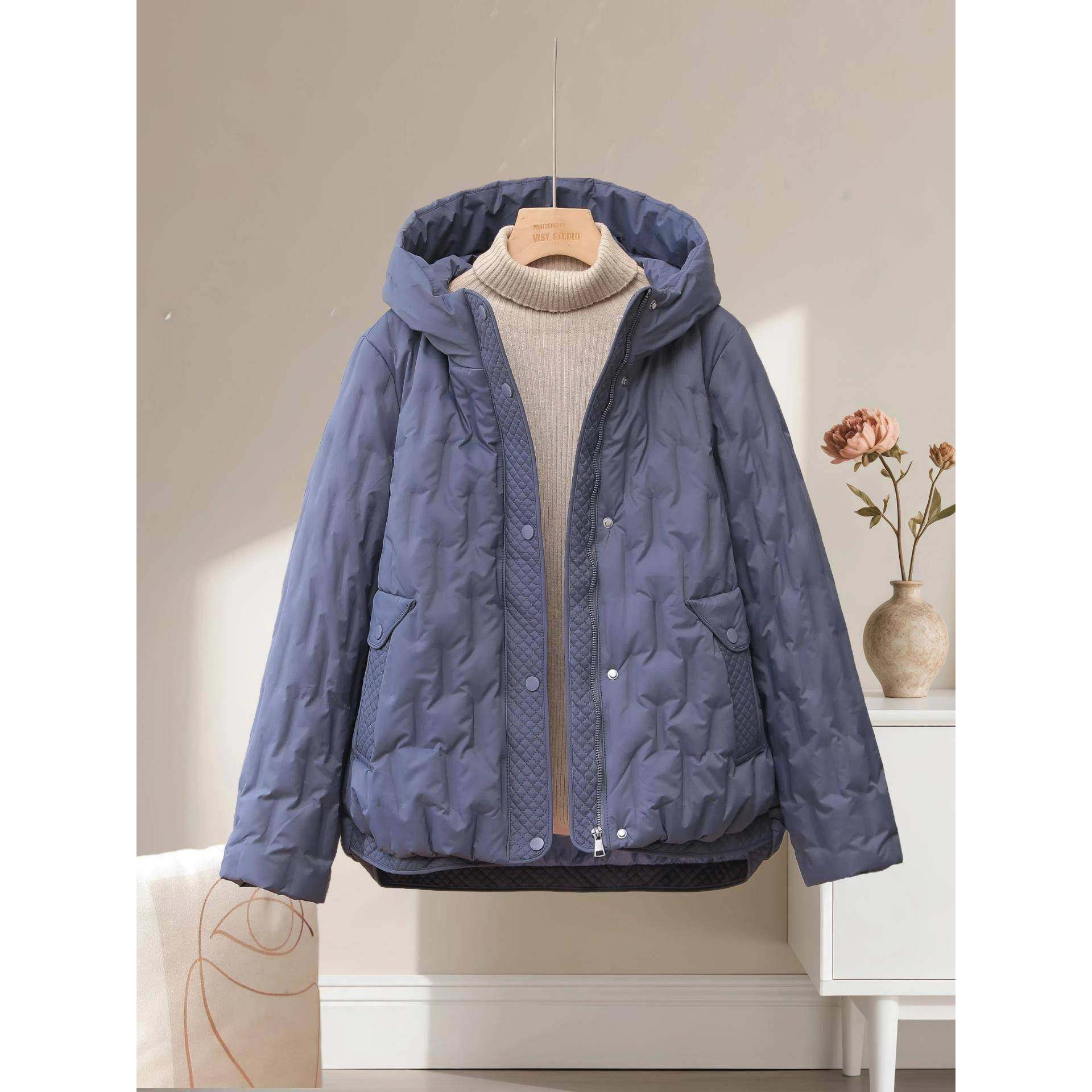 潮牌轻薄羽绒服女短款2025冬季新款小个子宽松连帽白鸭绒保暖外套,女装/女士精品,羽绒服,淘宝优惠券,粉丝福利购,淘宝优惠卷