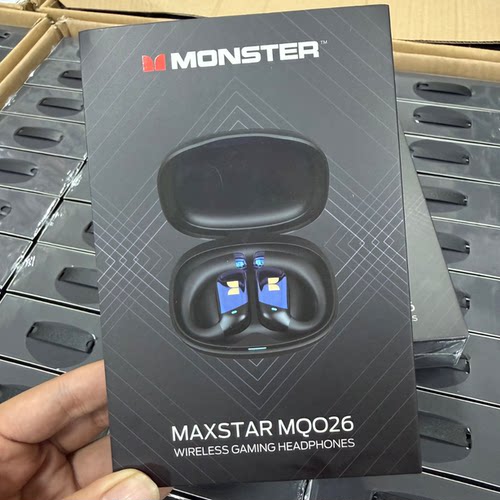 MONSTER/魔声 MQO26蓝牙耳机挂耳式无线高音质游戏运动超长续航