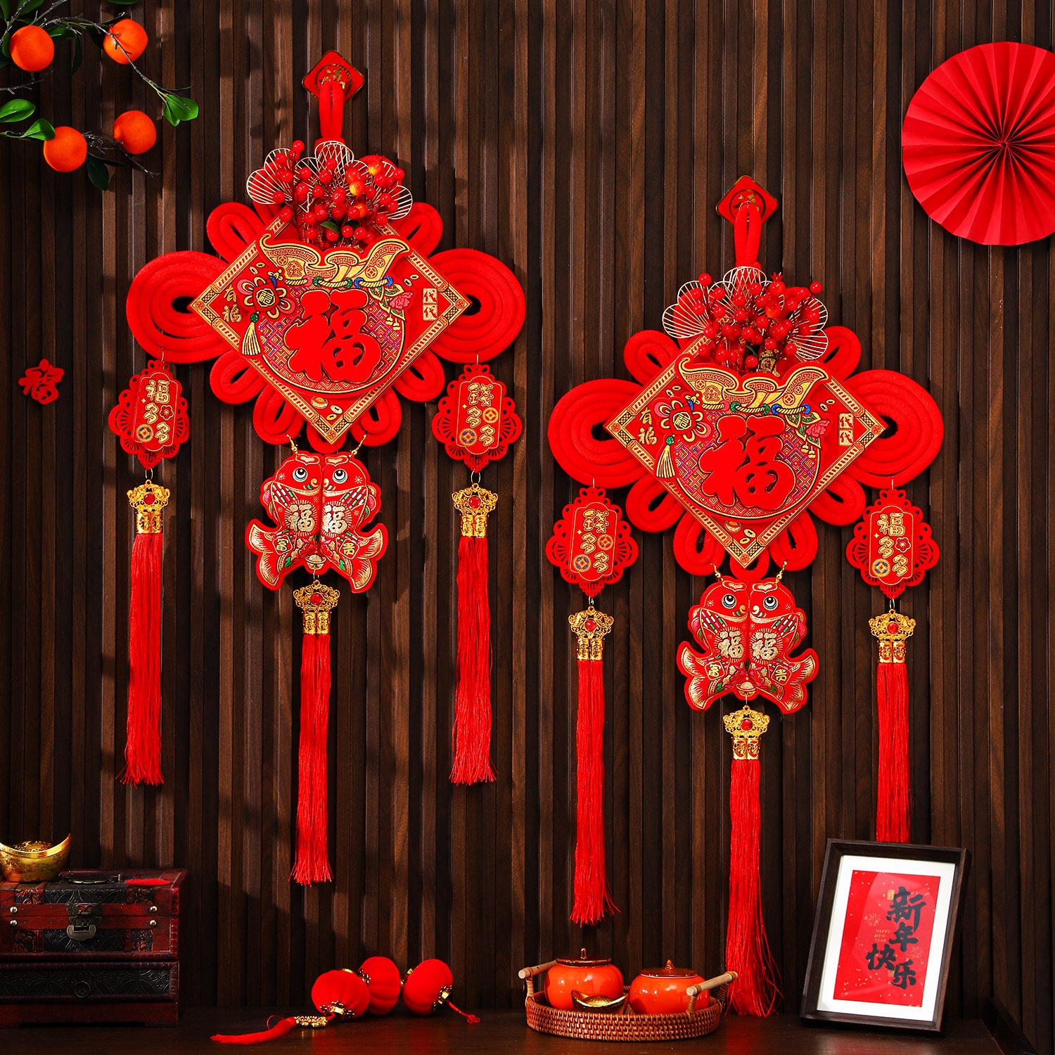 中国结福字挂件春节大号红果过年客厅电视墙新年门挂装饰卧室挂饰,节庆用品/礼品,中国结,淘宝优惠券,粉丝福利购,淘宝优惠卷