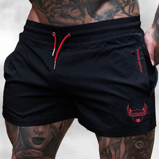 肌肉健身潮运动短裤三分裤夏季弹力透气速干篮球训练裤跑步深蹲裤