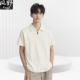 t恤韩版 夏季 短袖 Polo衫 潮流翻领上衣 中青年纯色凉感半拉链男士