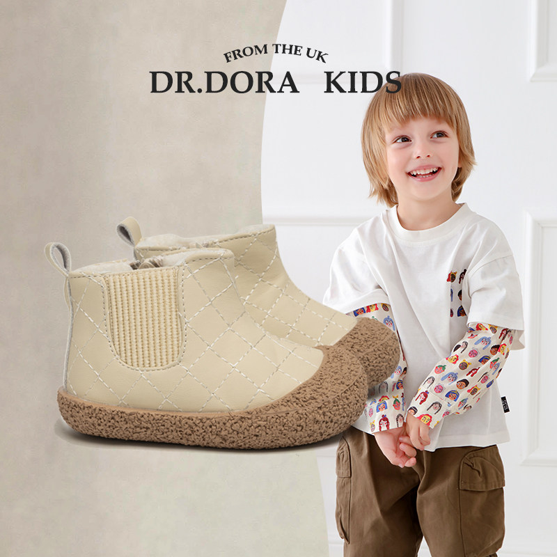 DR.DORA朵拉博士宝宝棉靴加绒保暖面包鞋子小童软底包头婴儿学步,童鞋/婴儿鞋/亲子鞋,棉靴,淘宝优惠券,粉丝福利购,淘宝优惠卷
