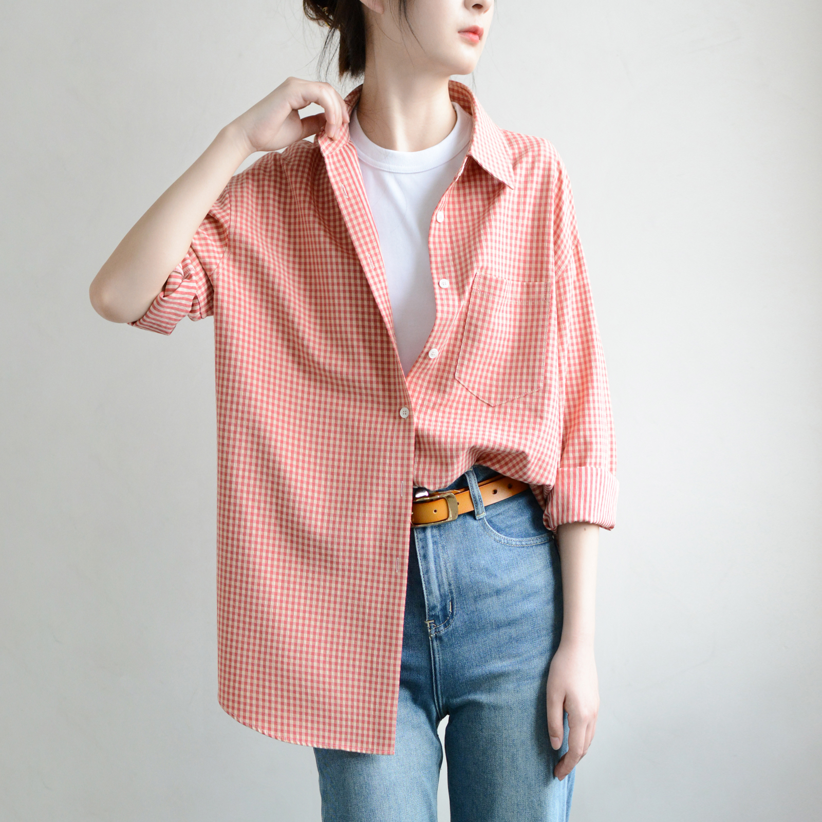 TRR宽松廓形单排扣长袖棉