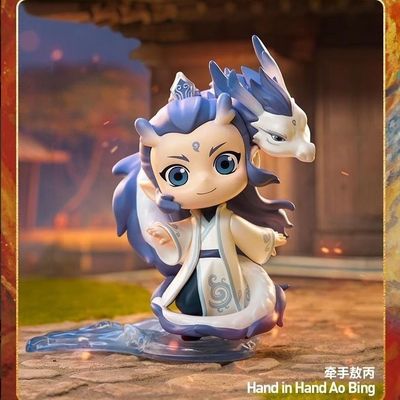 现泡泡玛特哪吒之魔童闹海天生羁绊系列1:1盲盒潮玩动漫模型手办