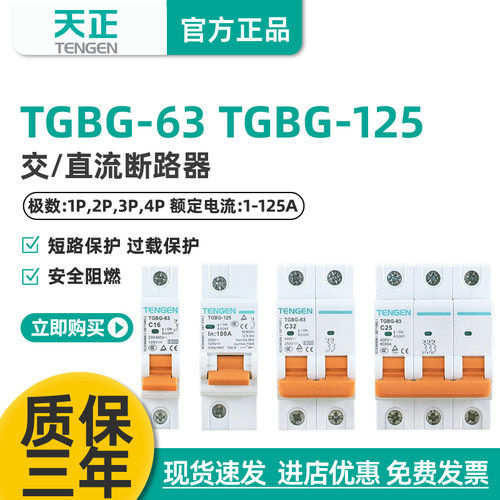 天正TGBG交直流断路器空气开关