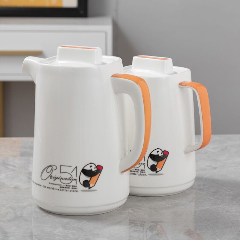 方形壶冷水壶过滤网耐高温陶瓷茶壶家用 泡茶壶小清新茶壶 凉水壶