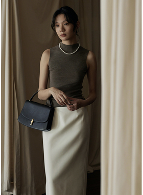 commuse memory夏季 气质优雅无缝扬子全羊毛60S半高领修身打底衫