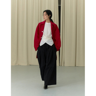 commuse memory 早春 时髦通勤宽松廓型防风防水小翻领风衣外套