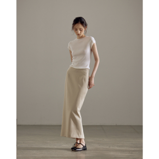 JI简风女新款 和光同尘 高腰显瘦开叉包臀半身裙 memory commuse