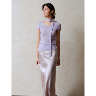 commuse memory 『春信至』60支可机洗羊毛长围巾U领包袖针织上衣