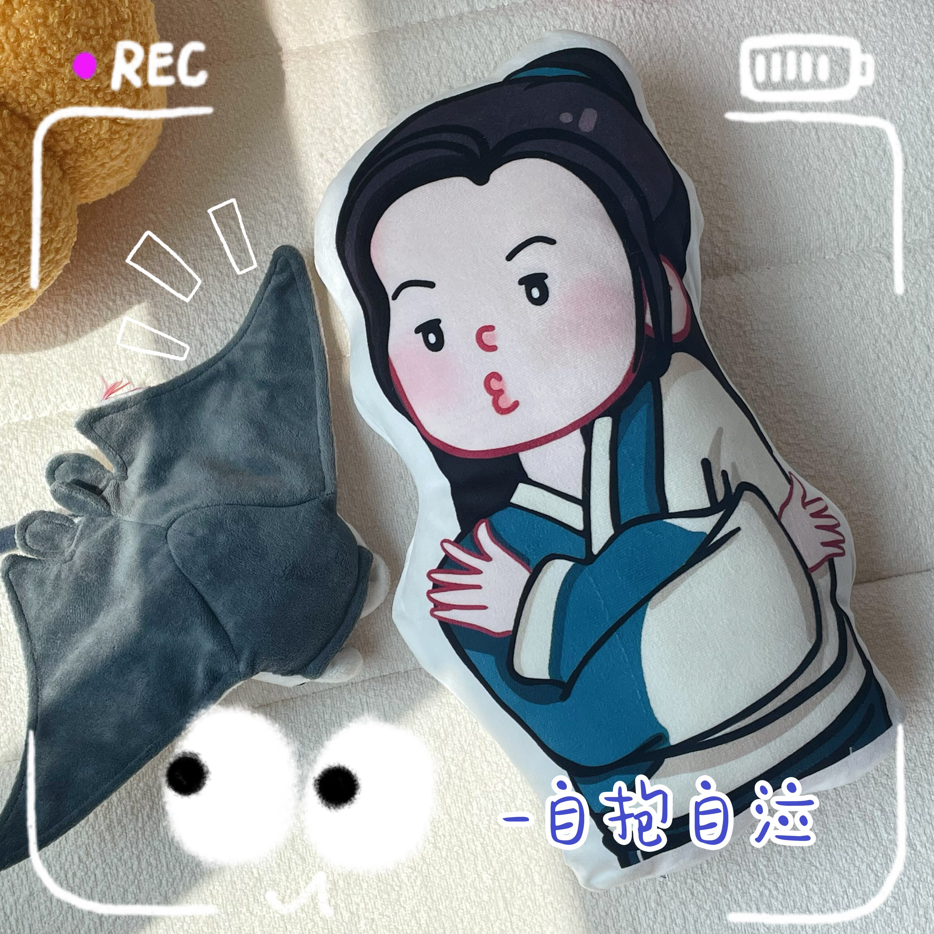 关中大侠的武馆原创设计自抱自泣搞笑家居异型抱枕沙发床头靠枕