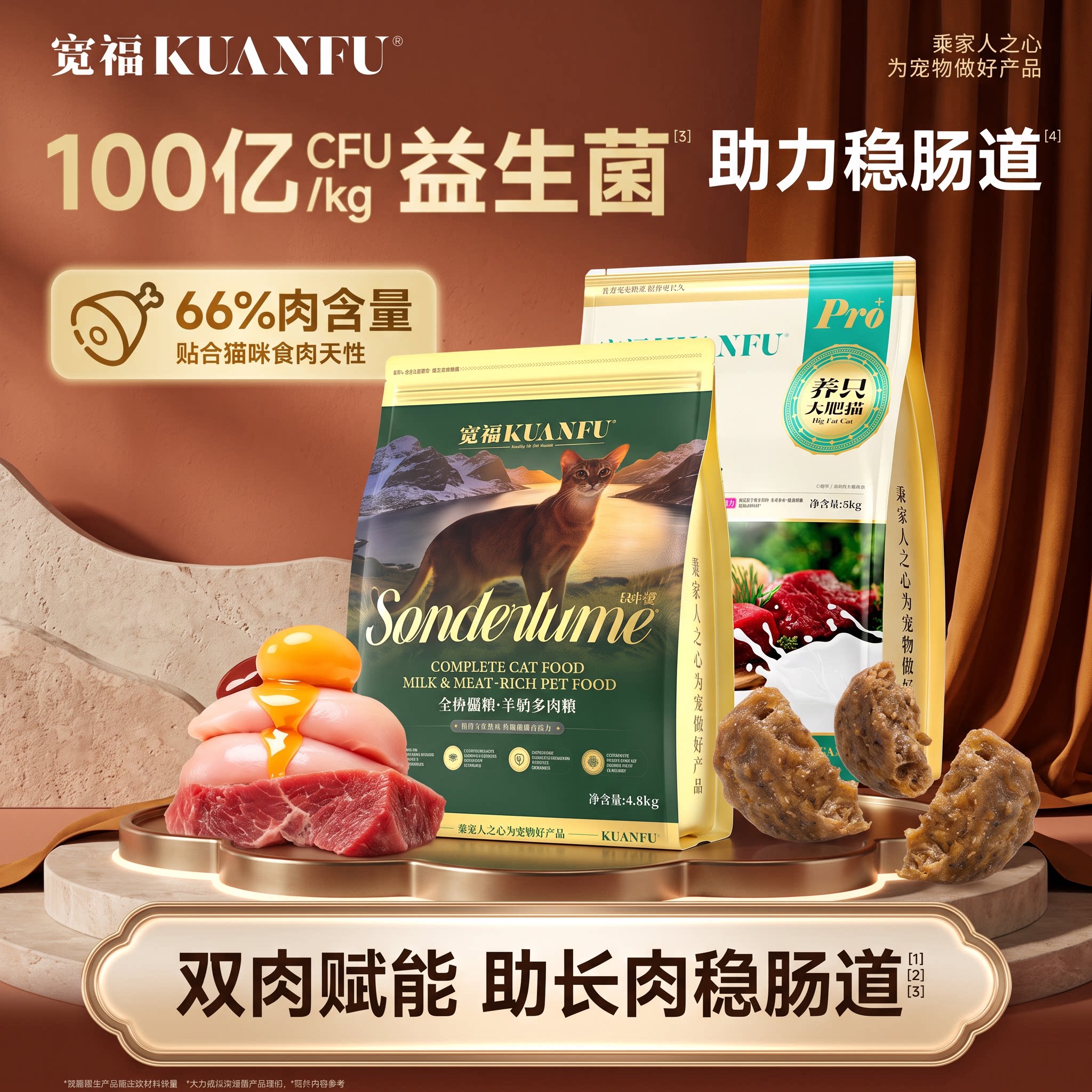 宽福羊奶多肉猫粮全价营养型粮食图片