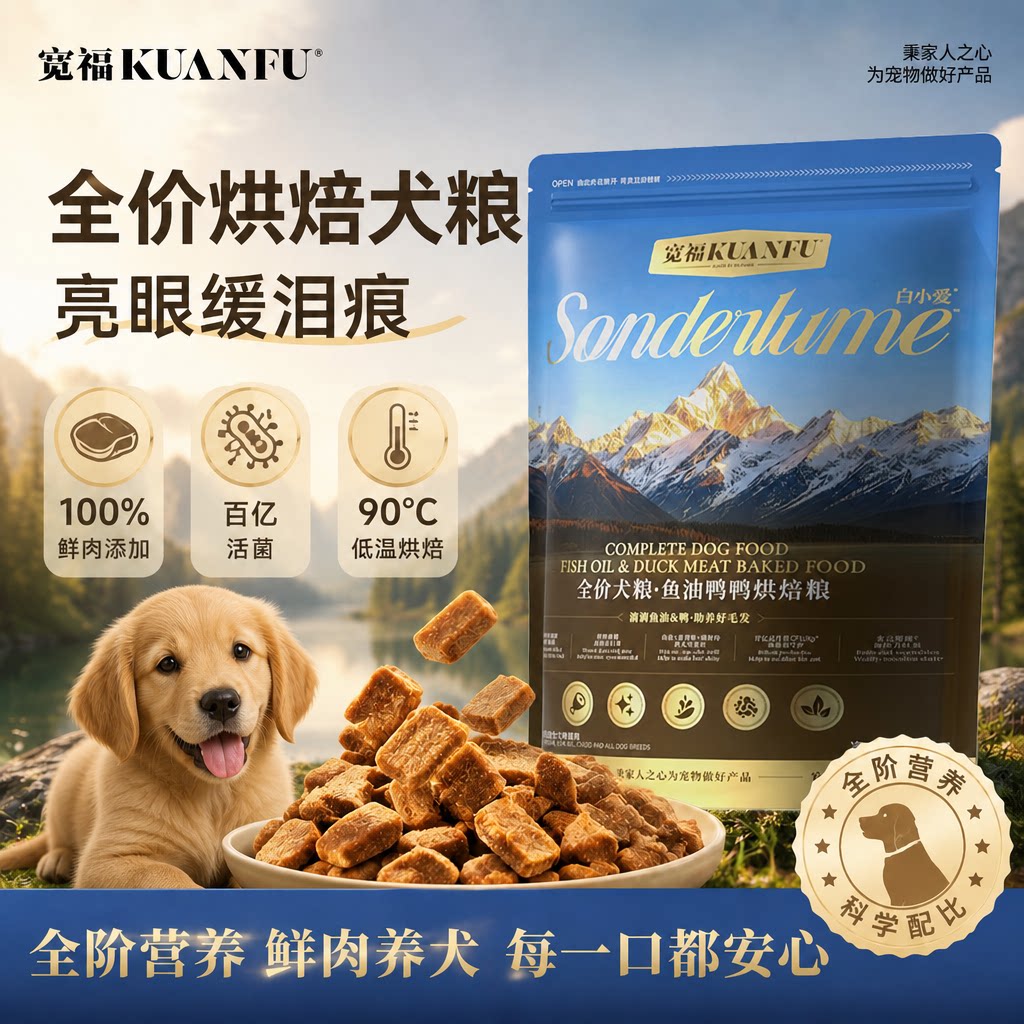 新品限时抢⏰宽福烘焙狗粮400g图片