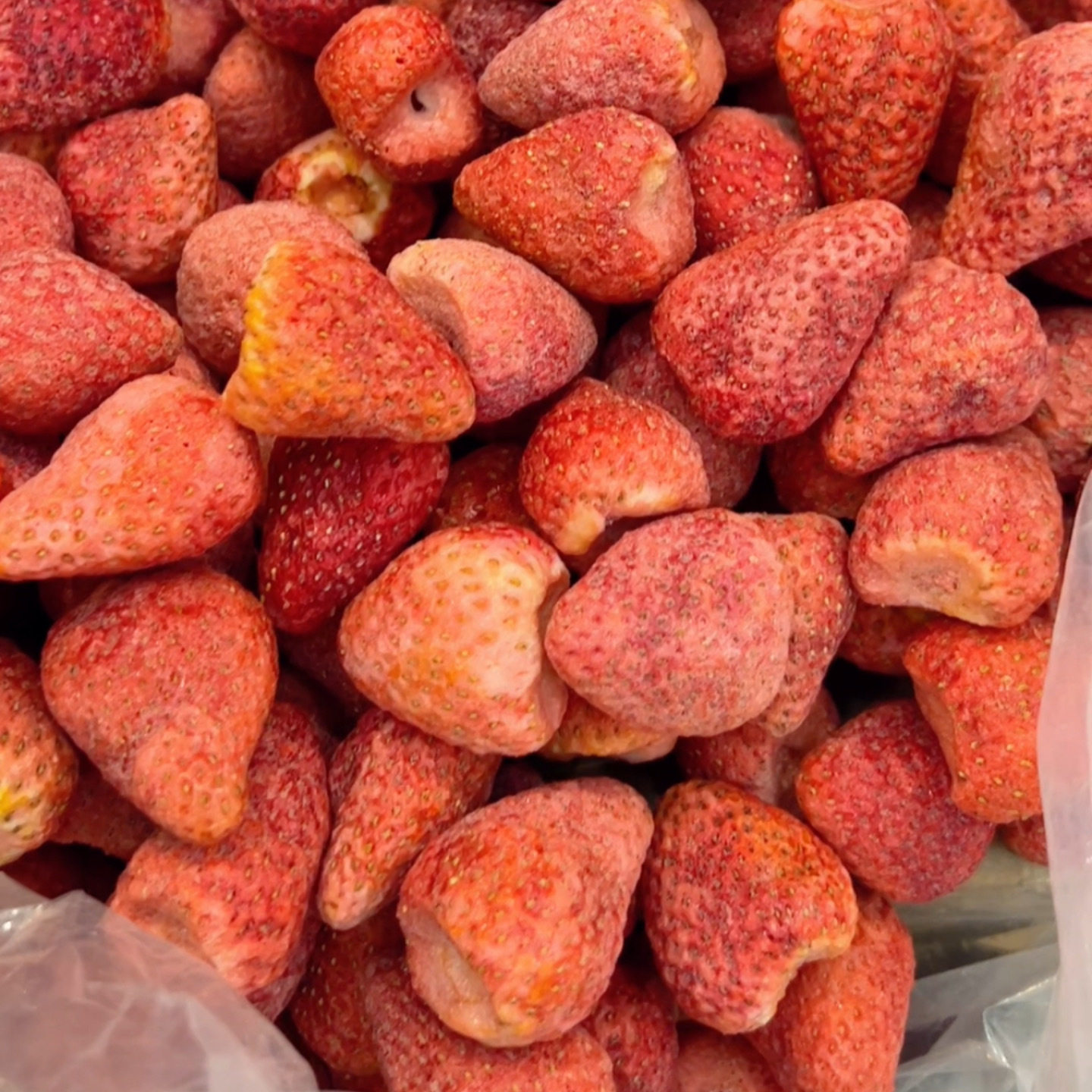 冻干草莓脆500g 整粒草莓干冻干草莓烘焙雪花酥原料孕妇休闲零食