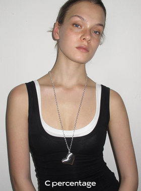 【03.09新品】c percentage 银纹心跳项链