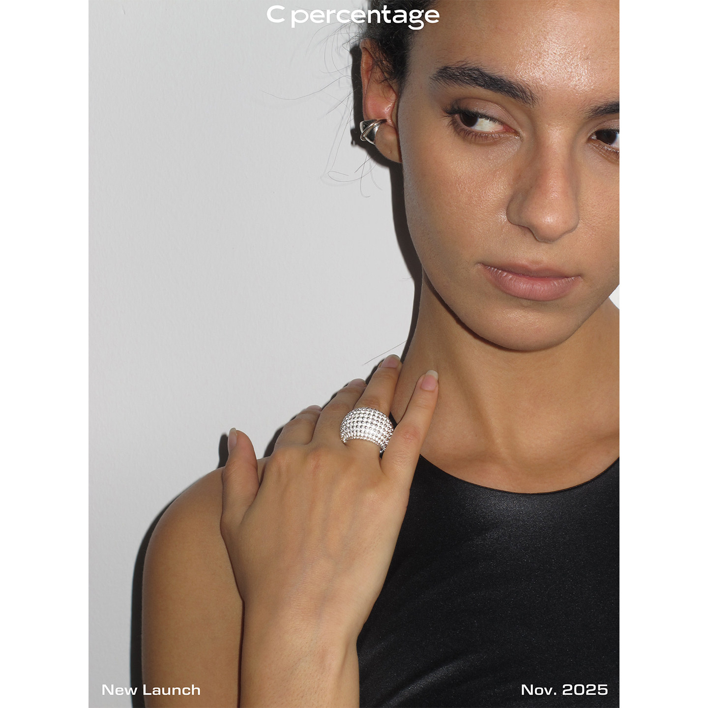 c percentage 珠砾戒指