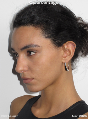 c percentage  原创设计日韩简约女士未圆耳环