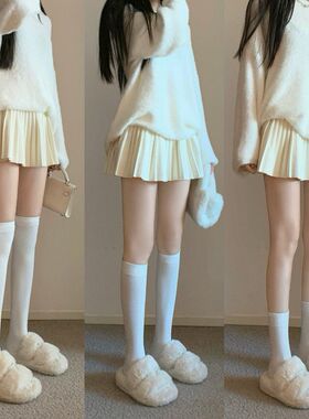 过膝压力瘦腿高筒黑色长筒袜女春夏秋2023新款韩版百搭jk小腿袜子