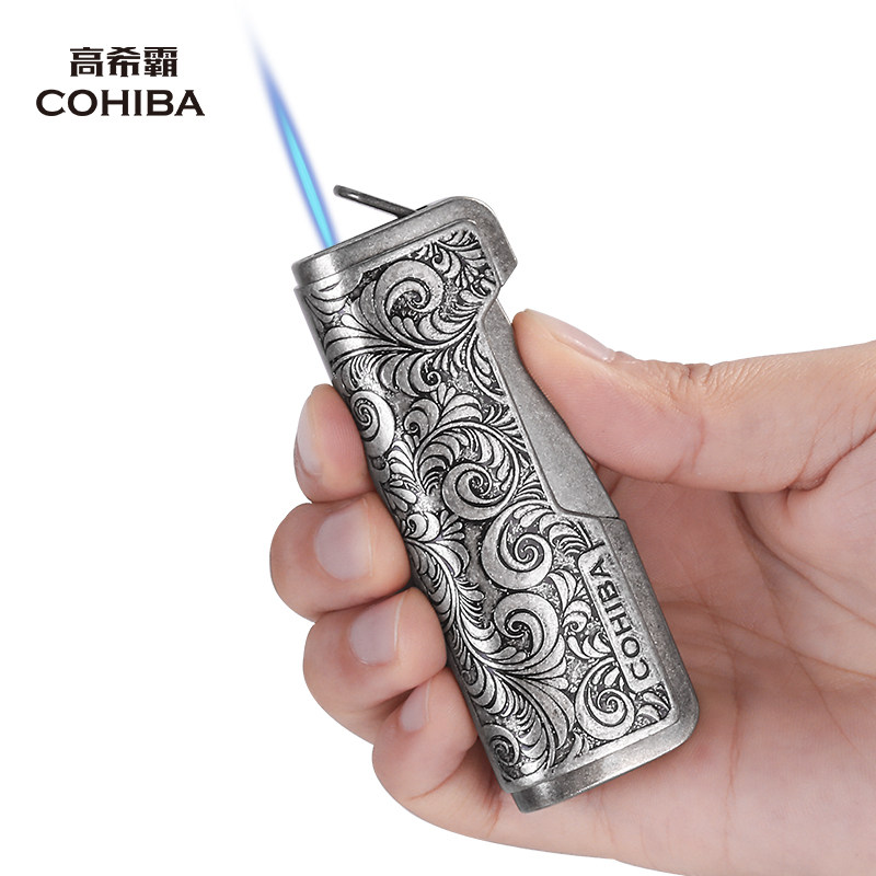 cohiba高希霸雪茄专用打火机充气体防风直冲创意个性潮雪茄工具