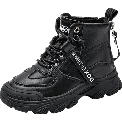 唛智虎男童马丁靴儿童新款英伦风